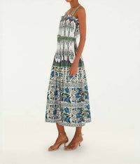 Farm Rio - Manoela Belted Lenzing Ecovero Euroflax Maxi Dress