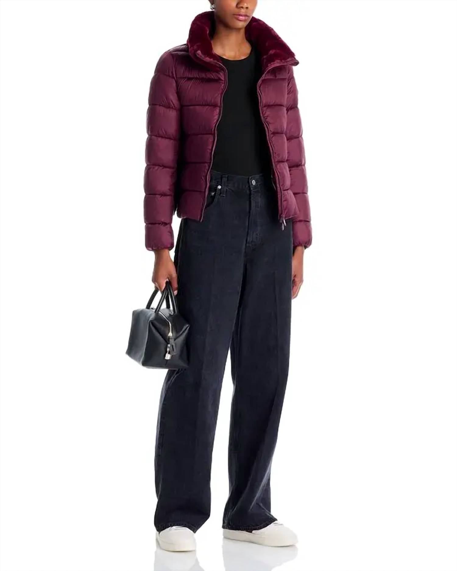 Save The Duck - Mei Faux Fur Trim Quilted Jacket