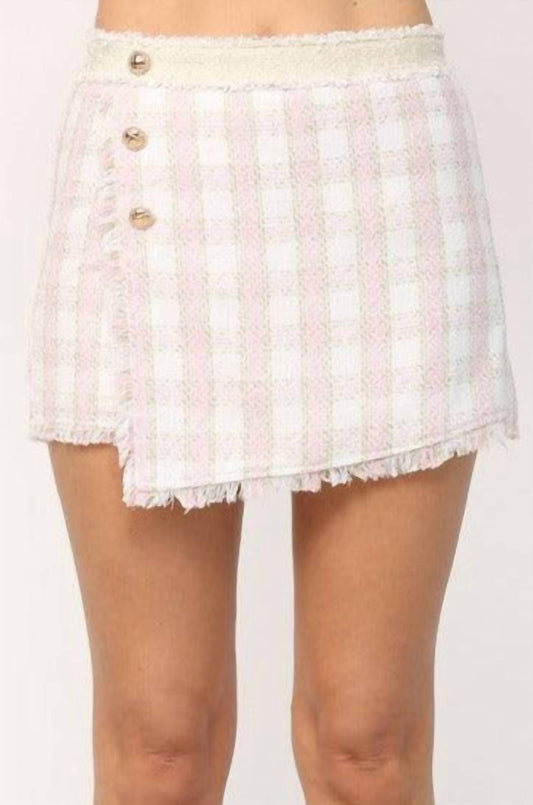 Fate - Tweed Checkered Skort