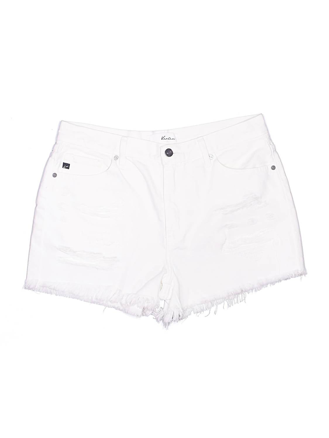 Kan - High Rise Denim Shorts
