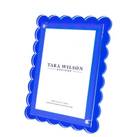 Tara Wilson Designs Scallop Acrylic Picture Frame in blue - item