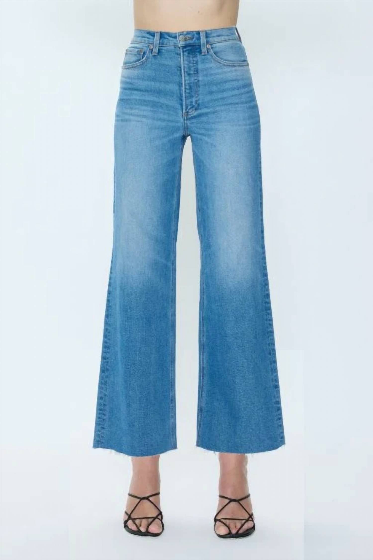 Pistola - Lana Crop High Rise Ultra Wide Leg Jeans