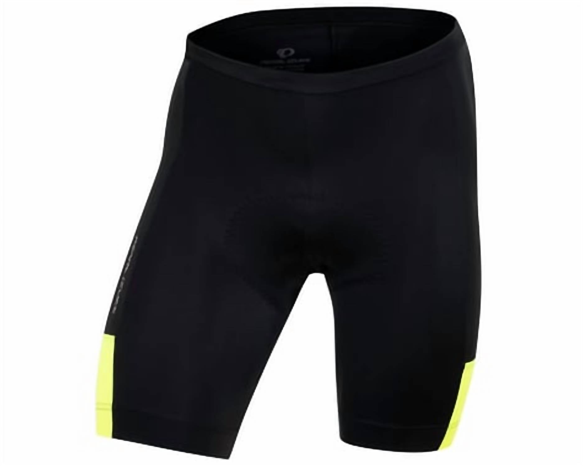 PEARL iZUMi Men's Quest Shorts in black screaming yellow - men's shorts - view 4