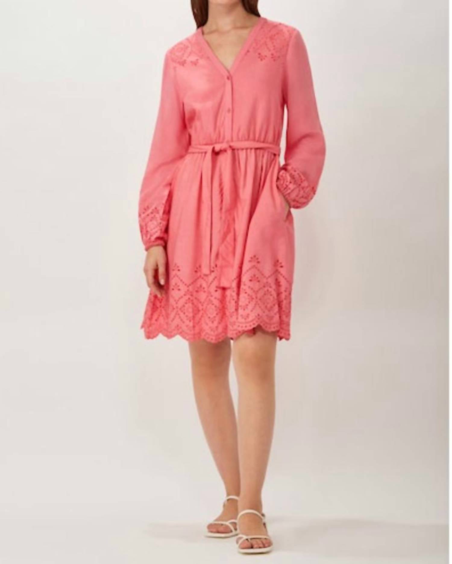 Ecru - Eyelet Dress