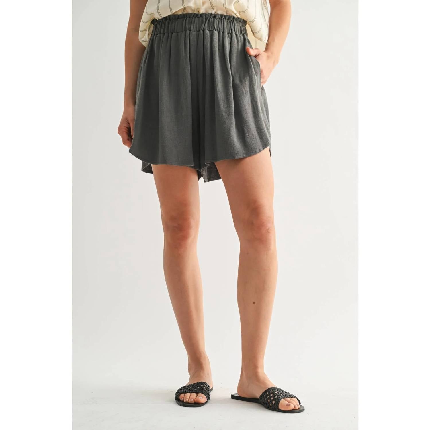 Fun 2 Fun - Flowy Linen Shorts