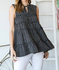 Heimish Usa - Neck Tied Tiered Top