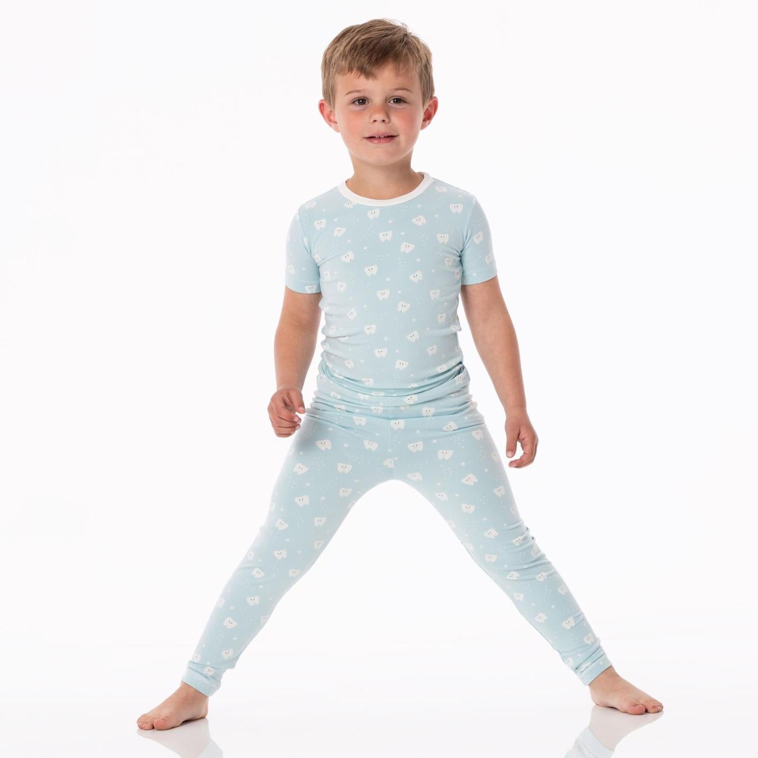 Kickee - Bamboo Short Sleeve Pajama Set