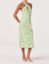 Astr - Anita Halter Keyhole Midi Dress