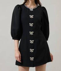 SUGARLIPS Jackie Mini Dress in black - women's dress