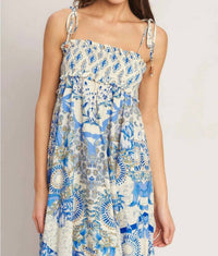 Flying Tomato - Smocked Bodice Maxi Dress