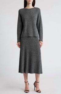 KOBI HALPERIN Women's Femi Skirt in heather black - women's skirt - view 4