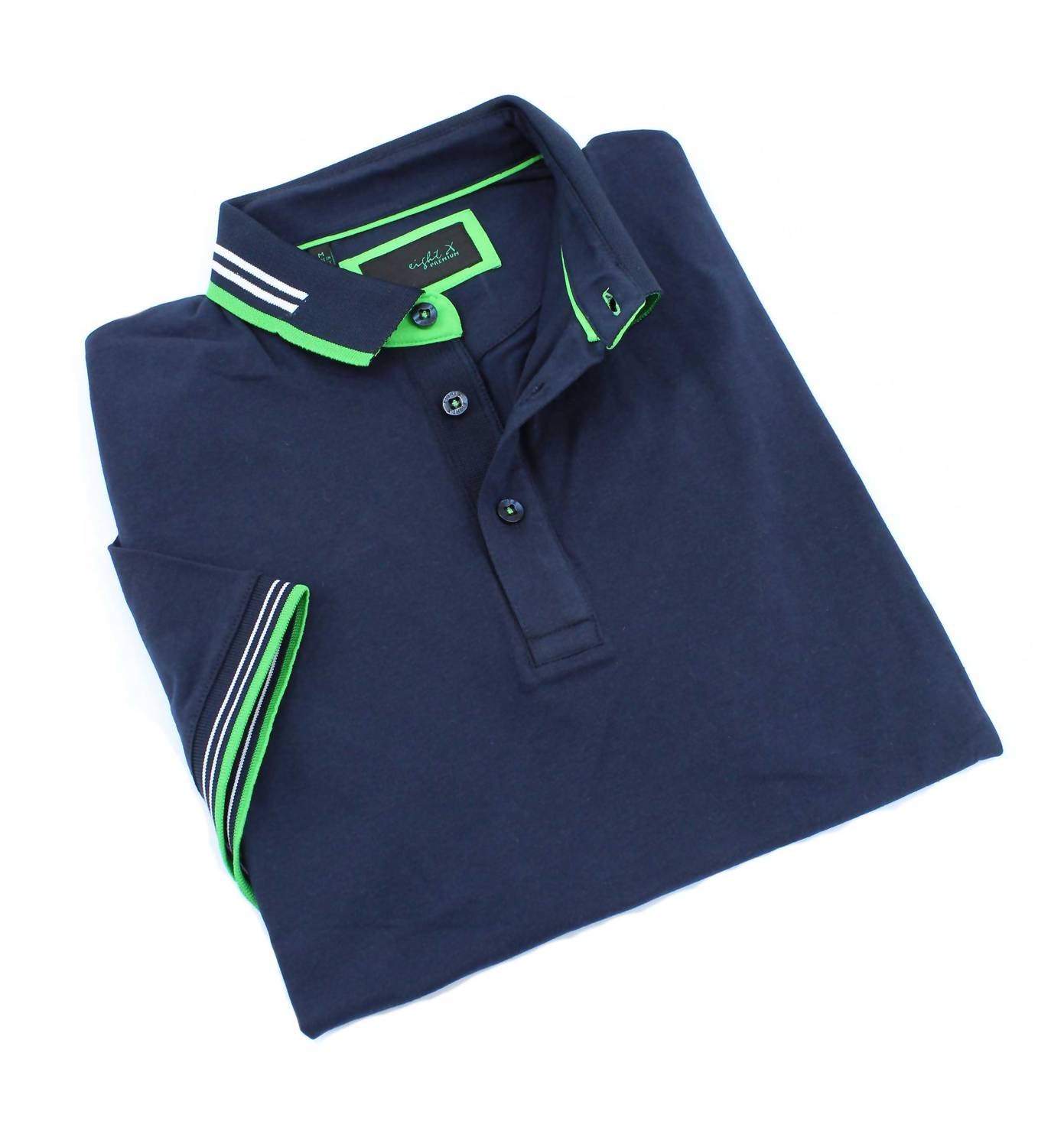 Eight X - Polo With White And Green Trim