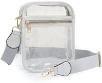 Queens Designs - Clear Square Crossbody Bag