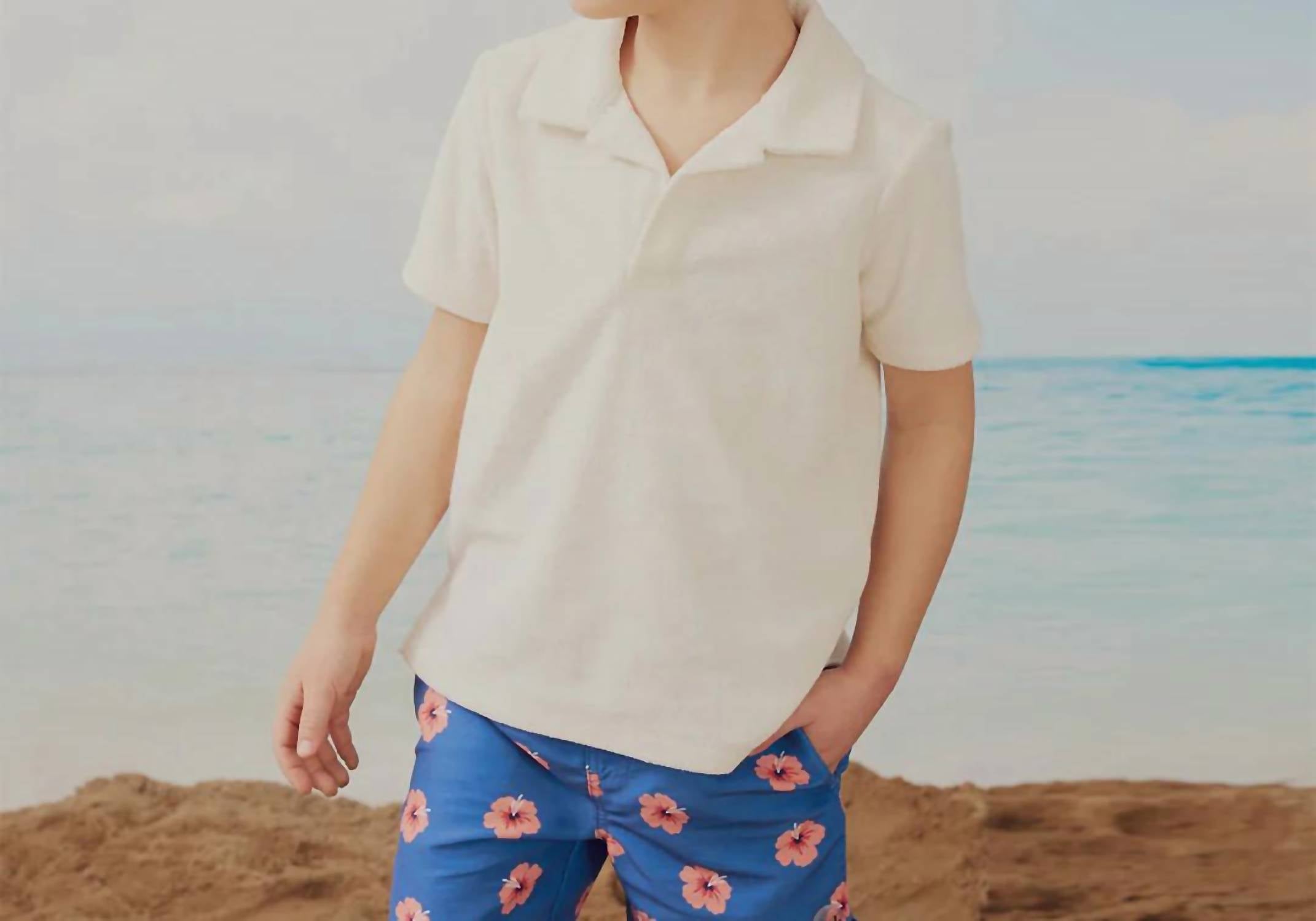 Miles Baby - Solid Terry Polo Shirt