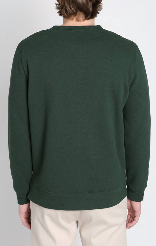 Jachs New York - Kent Recycled Jacquard Sherpa Lined Crewneck Sweater