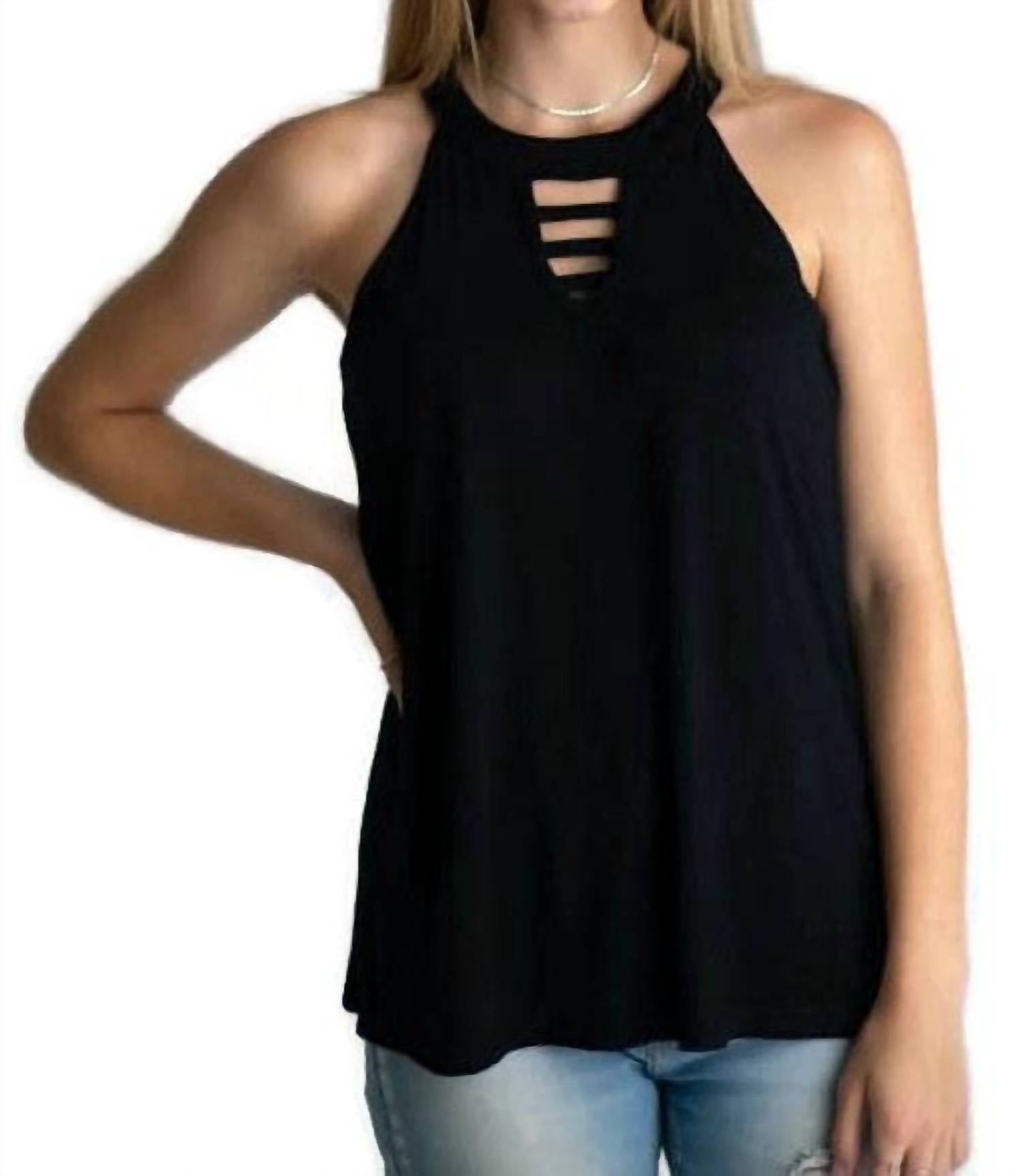 Shirley Stone - Keyhole Tank Top