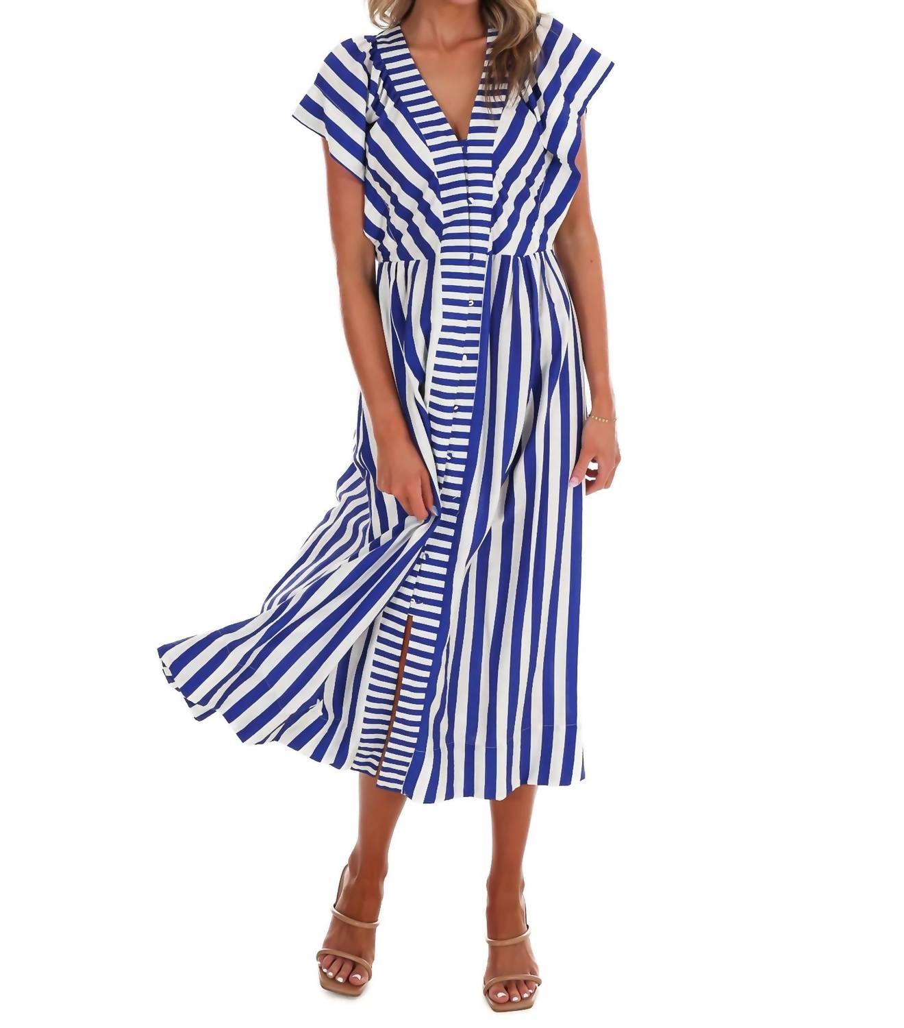 Umgee - Women's Hometown Honey Stripe Midi Dress