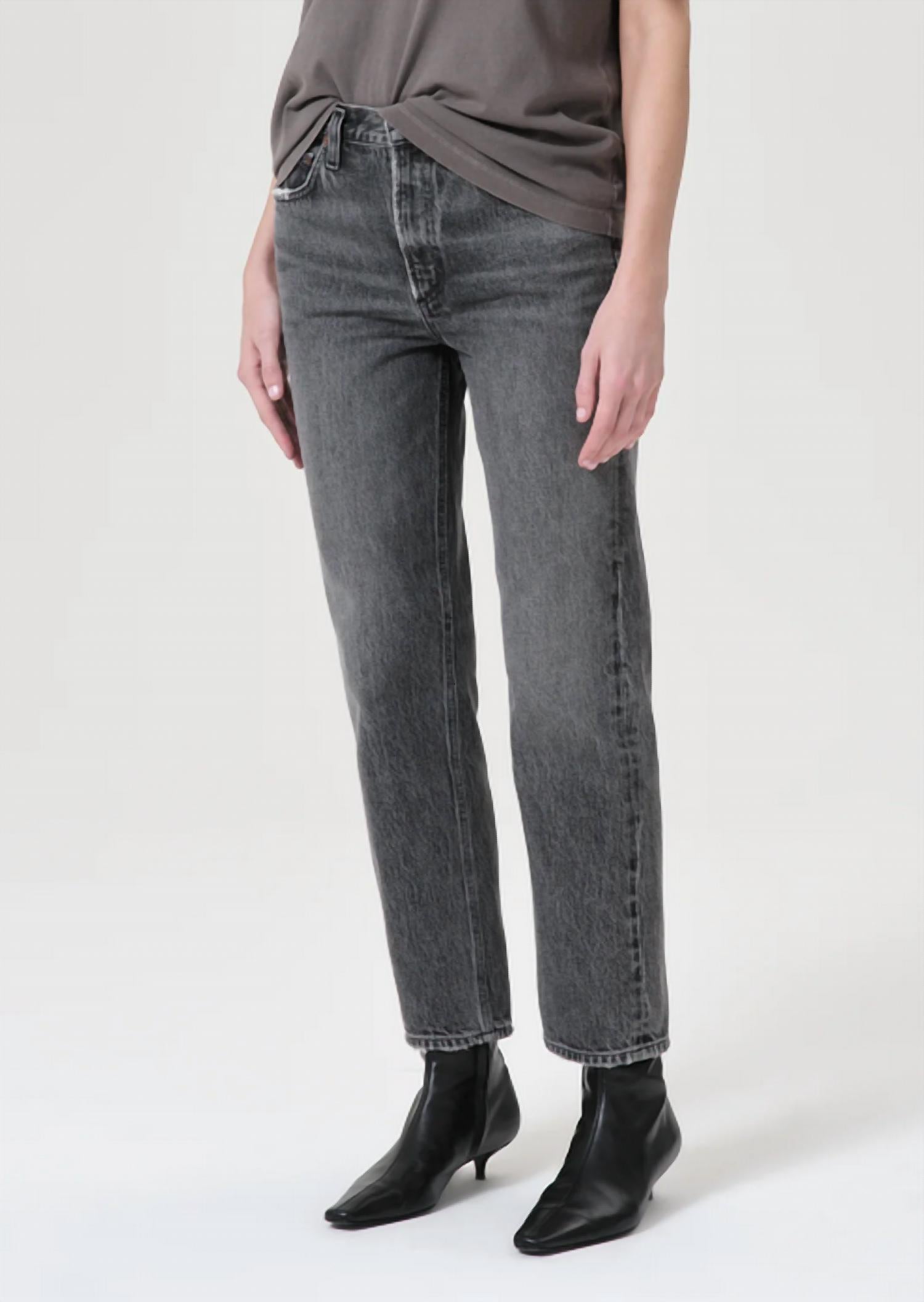 AGOLDE Valen Mid-rise Vintage Straight Jean in spirit - women's jeans - view 4