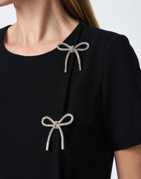 Trina Turk - Diamonds Crystal Bows Sheath Dress