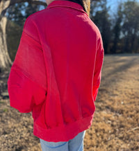 Ee:Some - Snap Front Pullover Sweatshirt