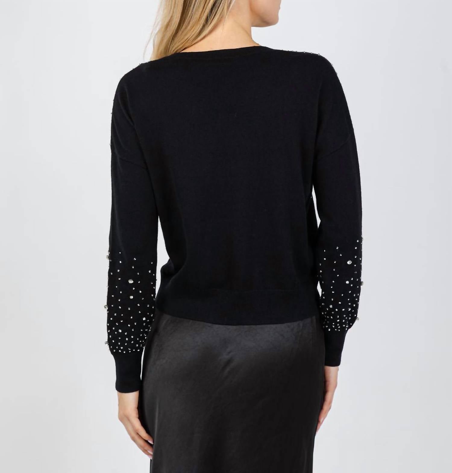 J. Society - Ximena Embellished Crew Sweater
