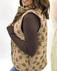 Hem & Thread - Flower Puffer Vest