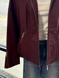 Pine Apparel - Women's Pleather Moto Jacket