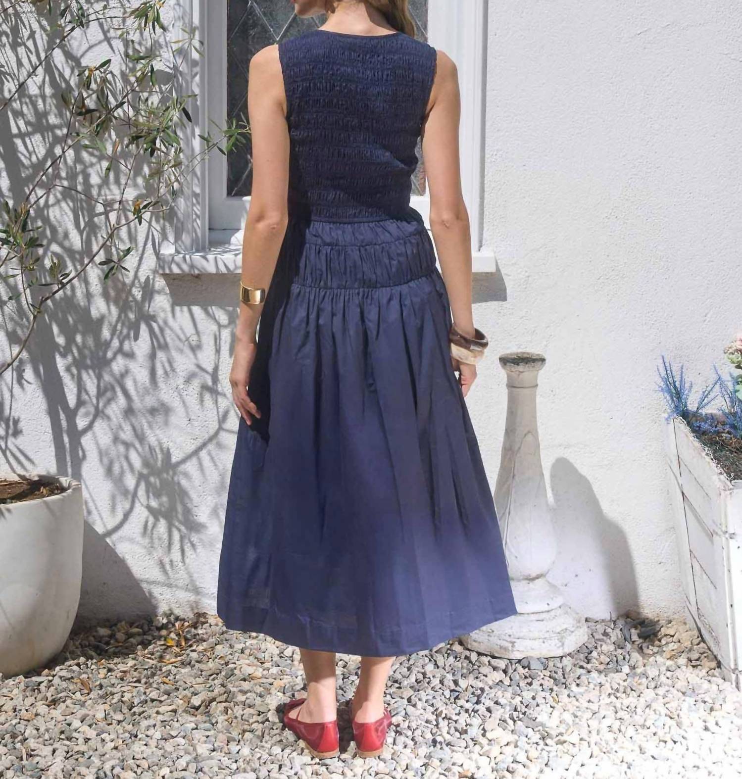 Moon River - Smocked Midi Dress