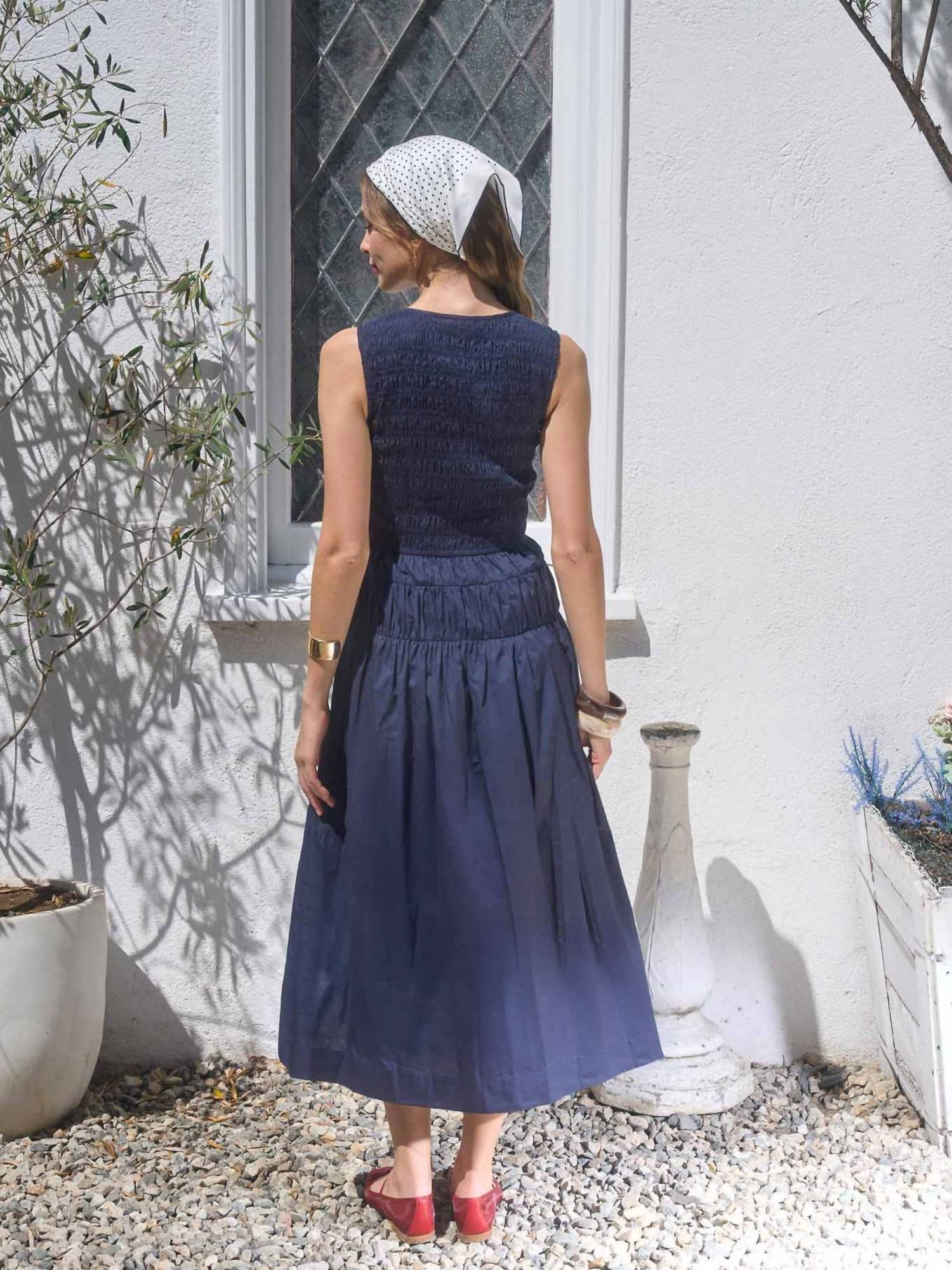Moon River - Smocked Midi Dress
