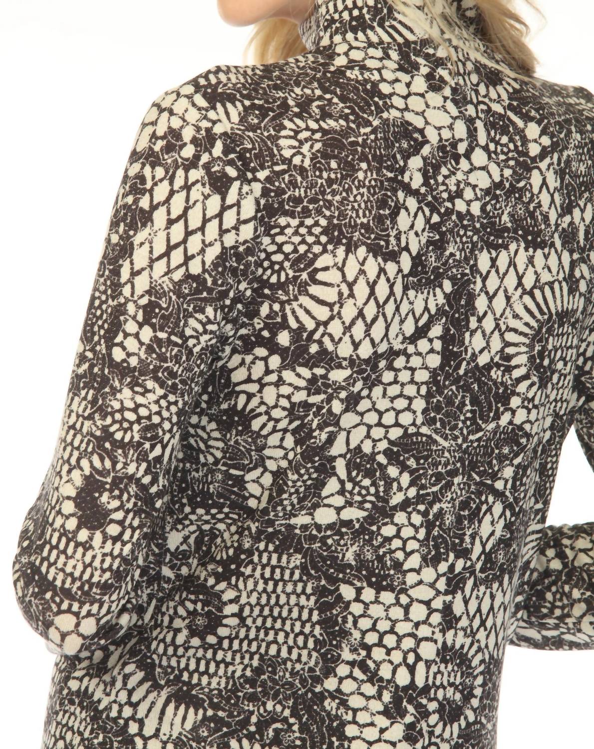 Joseph Ribkoff - Floral High Neck Knit Top