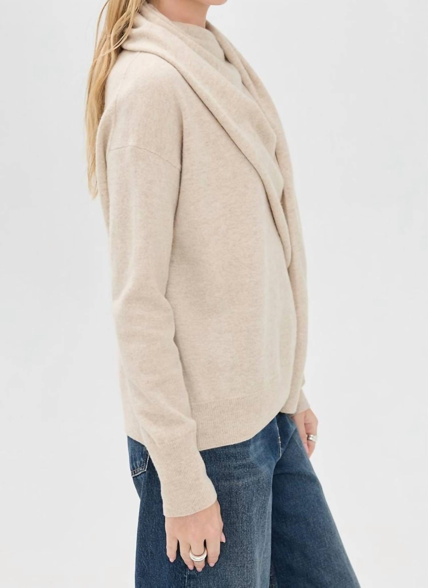 Vince - Draped Crew Neck Sweater