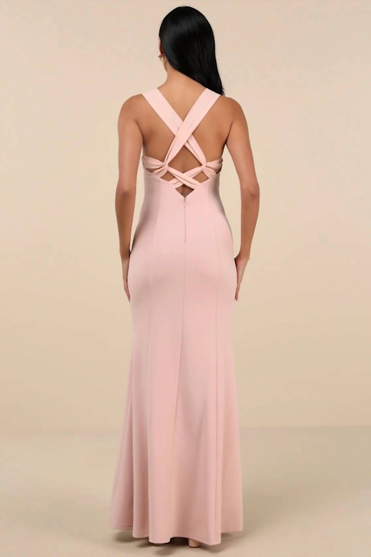 Lulus - Taline Strappy Mermaid Maxi Dress