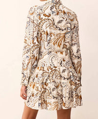 Marie Oliver Ulaine Mini Dress in trinity - women's dress - detail view