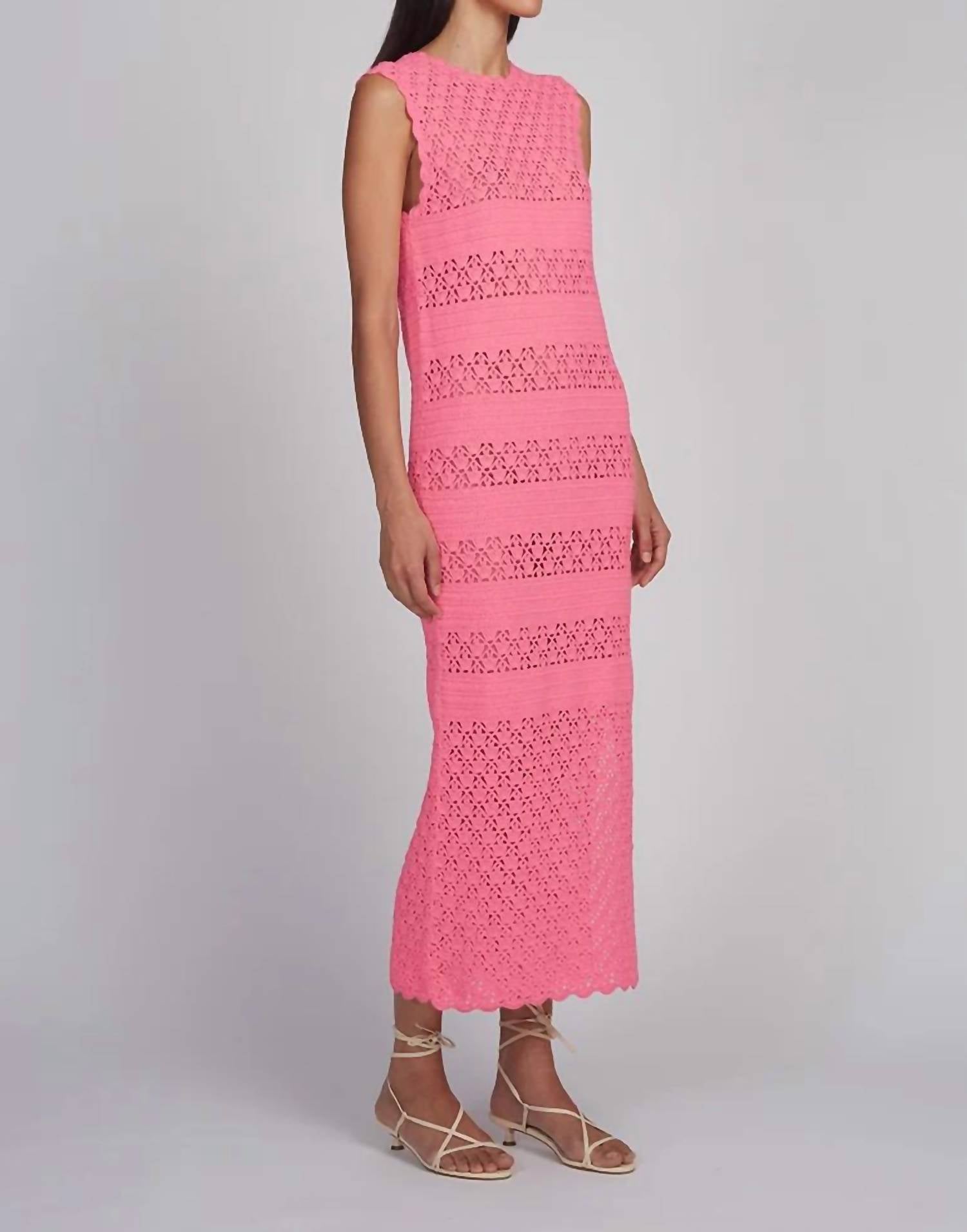 Eleven Six - Cotton Crochet Midi Dress