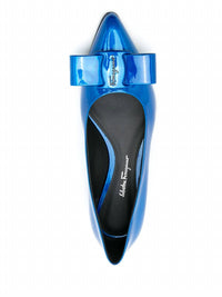 Salvatore Ferragamo Women's Viva Ballet Flat Shoes in blue - women's flats - view 208