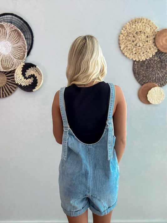Zenana - Whispering Sky Denim Romper