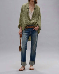 R13 - Cuffed Boy Straight Jeans