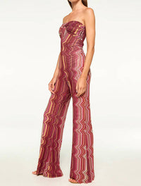 Misa Los Angeles - Lilia Flared-leg Jumpsuit