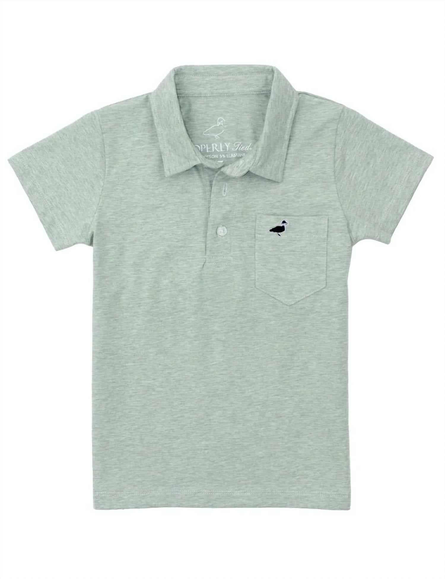 Properly Tied - Boys Harrison Short Sleeve Pocket Polo