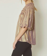 Entro - Chrome Bell Sleeve Tunic
