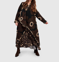 ALEMBIKA Jamboree Cozy Draped Coat in floral - women's jacket