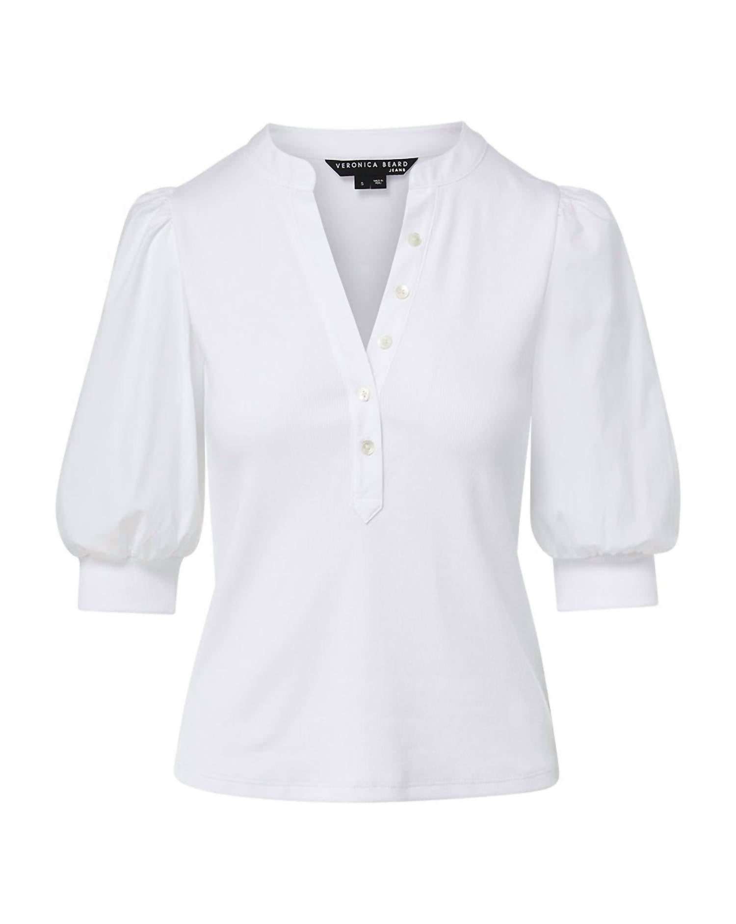 Veronica Beard - Coralee Puff Sleeve Top