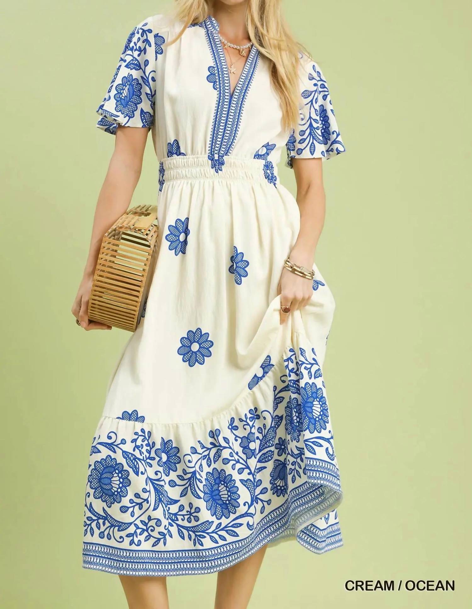 Umgee - Santorini Bloom Midi Dress