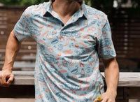Raised By Coyotes - Men's Southern BBQ Polo