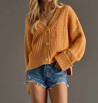 Panache Apparel Marigold Mood Cardigan in yellow - women's cardigan