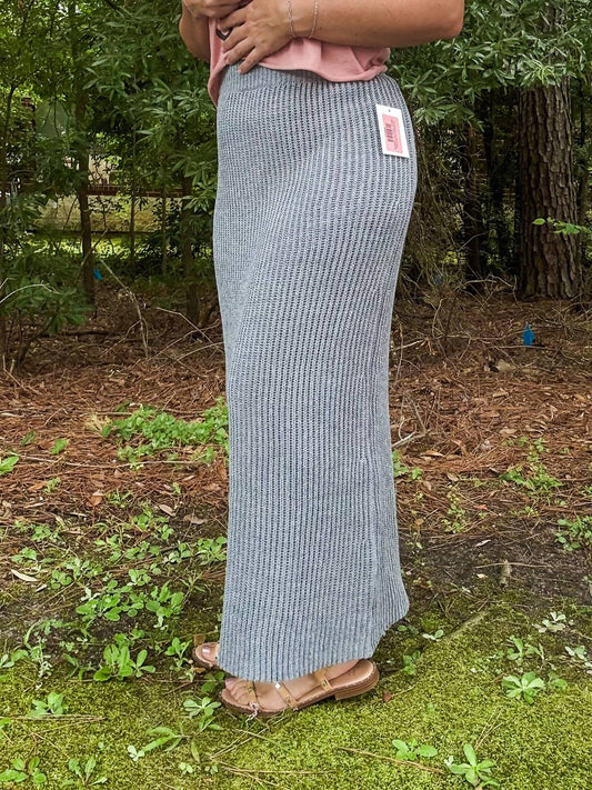 Geegee - Knit Sweater Long Pencil Skirt
