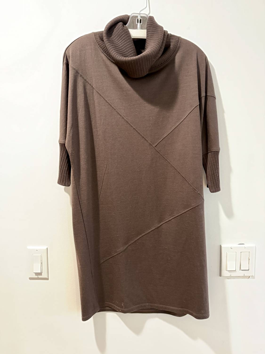 FOIL Women's What's The Stitch Dress in dark oak - women's dress