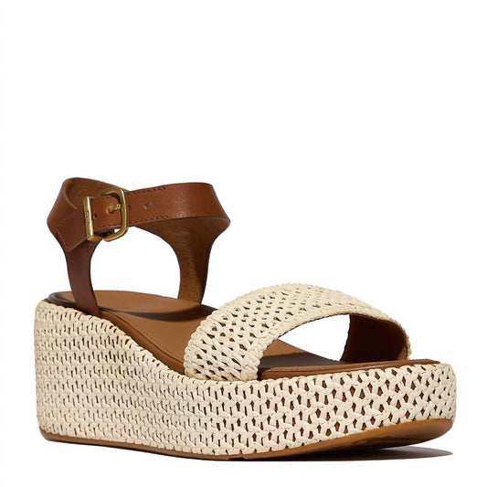 Fitflop - Women's Platform Woven Ankle-strap Sandal