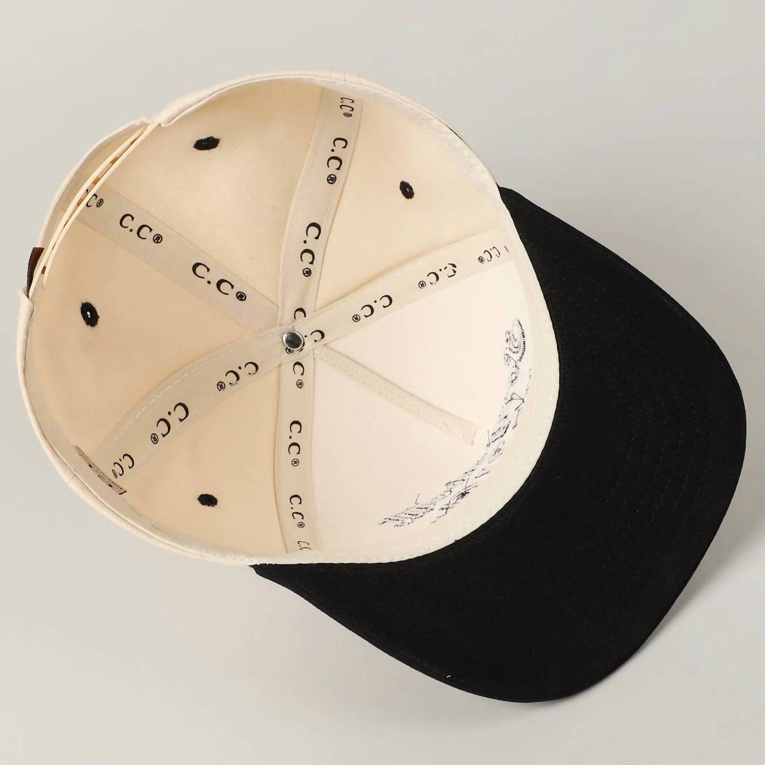 Fashion City - Women's Sorry About My Husband Embroidery Two-tone Canvas Hat