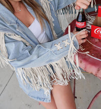 Saints & Hearts - Fringed Out Denim Jacket